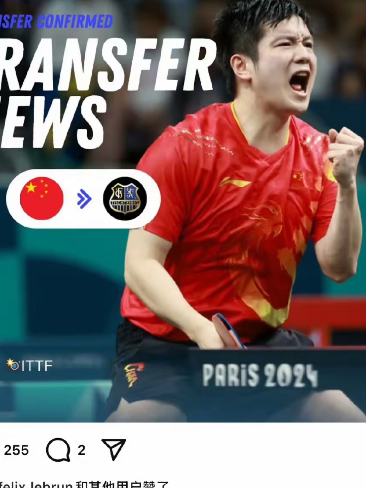 英格兰队轻取中国队,樊振东刷新纪录 英格兰队轻取中国队,樊振东刷新纪录